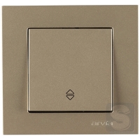 Вимикач одноклавішний ПРОХІДНИЙ Arvia Electric KAREN Титан (20 05 2000 209)